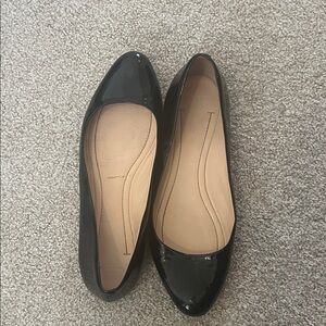 Bally Black Patent Leather Flats 38.5/8.5